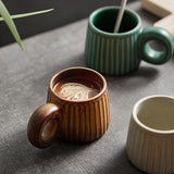 Stoneware Coffee Cup Creative Handmade Retro