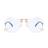 Irregular Rimless Sunglasses Women - Heritage cosmetics and beauty care