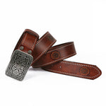 Auspicious Pattern Embossing Of Men's And Women's Belts - Heritage cosmetics and beauty care