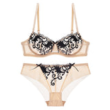 Women's embroidered bra set - Heritage cosmetics and beauty care