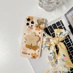 Autumn Leaves And Flowers With Bow Silk Scarf Phone Cases Heritage cosmetics and beauty care