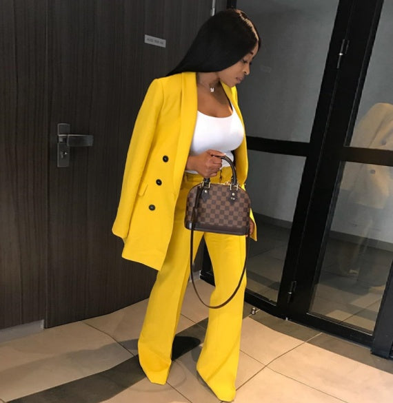 Blazer yellow jacket - Heritage cosmetics and beauty care