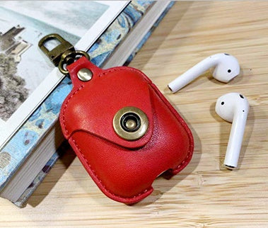 Compatible with Apple, AirPods leather earphone cover Heritage cosmetics and beauty care