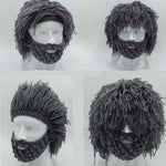 Halloween party spoof knit wool hats handmade beard men and women wig hats - Heritage cosmetics and beauty care