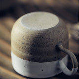 Nordic style stoneware coffee cup