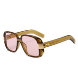 Square tortoiseshell sunglasses gold - Heritage cosmetics and beauty care