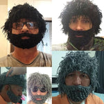 Halloween party spoof knit wool hats handmade beard men and women wig hats - Heritage cosmetics and beauty care