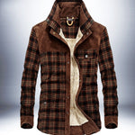 Winter Jacket Men Thicken Warm Fleece Jackets Coats Pure Cotton Plaid Jacket Military Clothes - Heritage cosmetics and beauty care