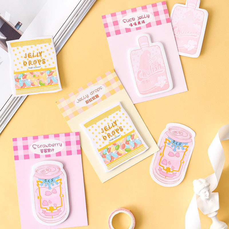 Sweet cute rainbow jelly sticky notes - Heritage cosmetics and beauty care