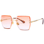 Frameless Trimmed Square Sunglasses - Heritage cosmetics and beauty care