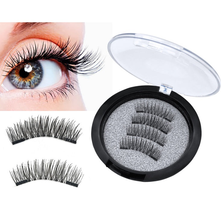 3D double magnet false eyelashes 24P double magnet false Mascara free magnetic false eyelash double magnet eyelashes - Heritage cosmetics and beauty care