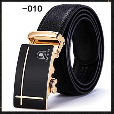 Two-layer leather belt business men's smooth automatic buckle leather belt - Heritage cosmetics and beauty care