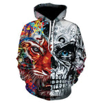 All kinds of fancy scary skull print hoodies - Heritage cosmetics and beauty care