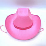 Western Five Nail Cowboy Hat One-time Forming Big Edge Children's Polyester Felt Hat - Heritage cosmetics and beauty care