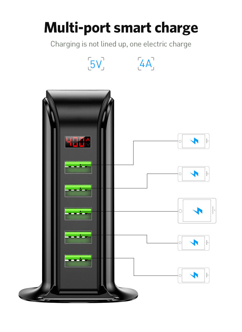 USB five-port smart charger Heritage cosmetics and beauty care