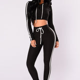 Women Ladies Tracksuit Crop Top Hoodies Sweatshirt Pants Sets Slim Wear Casual Suit Heritage cosmetics and beauty care