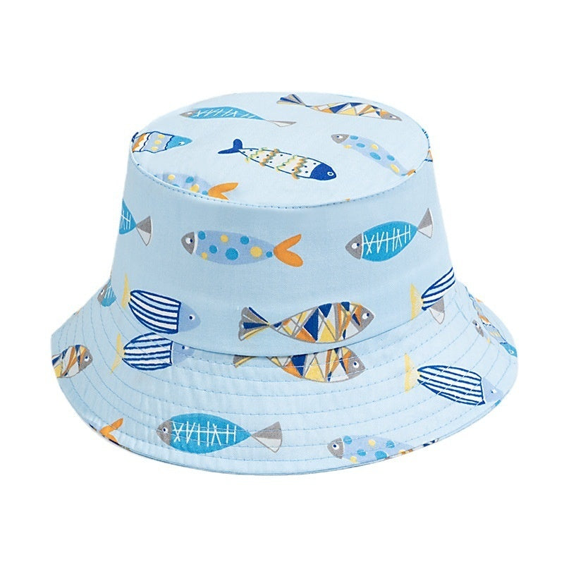 Male And Female Baby Adjustable Super Cute Sun-shade Fisherman Hat - Heritage cosmetics and beauty care