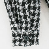 Women's houndstooth coat coat