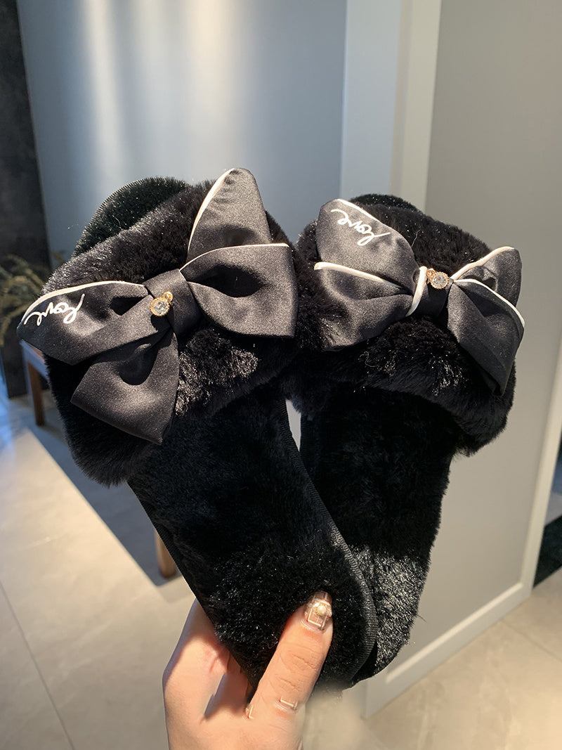 Bowknot cotton slippers - Heritage cosmetics and beauty care