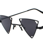 new sunglasses punk wind triangle hollow sunglasses glasses Europe and the United States personality metal sunglasses - Heritage cosmetics and beauty care