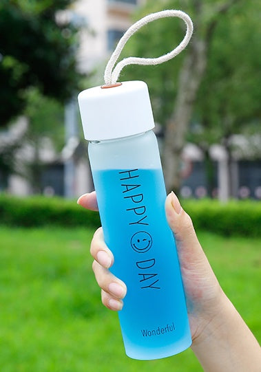 Glasses portable cups kids creative water bottles Korea lovely simple - Heritage cosmetics and beauty care