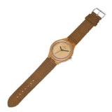 Wooden watch leather couple models bamboo and wood watches - Heritage cosmetics and beauty care