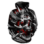 All kinds of fancy scary skull print hoodies - Heritage cosmetics and beauty care