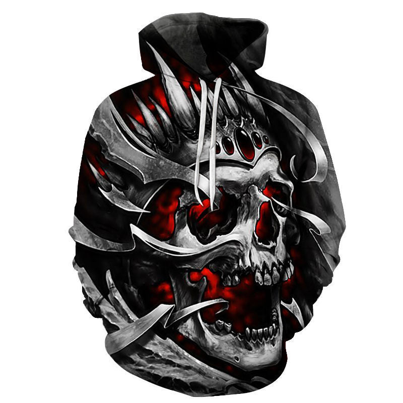 All kinds of fancy scary skull print hoodies - Heritage cosmetics and beauty care