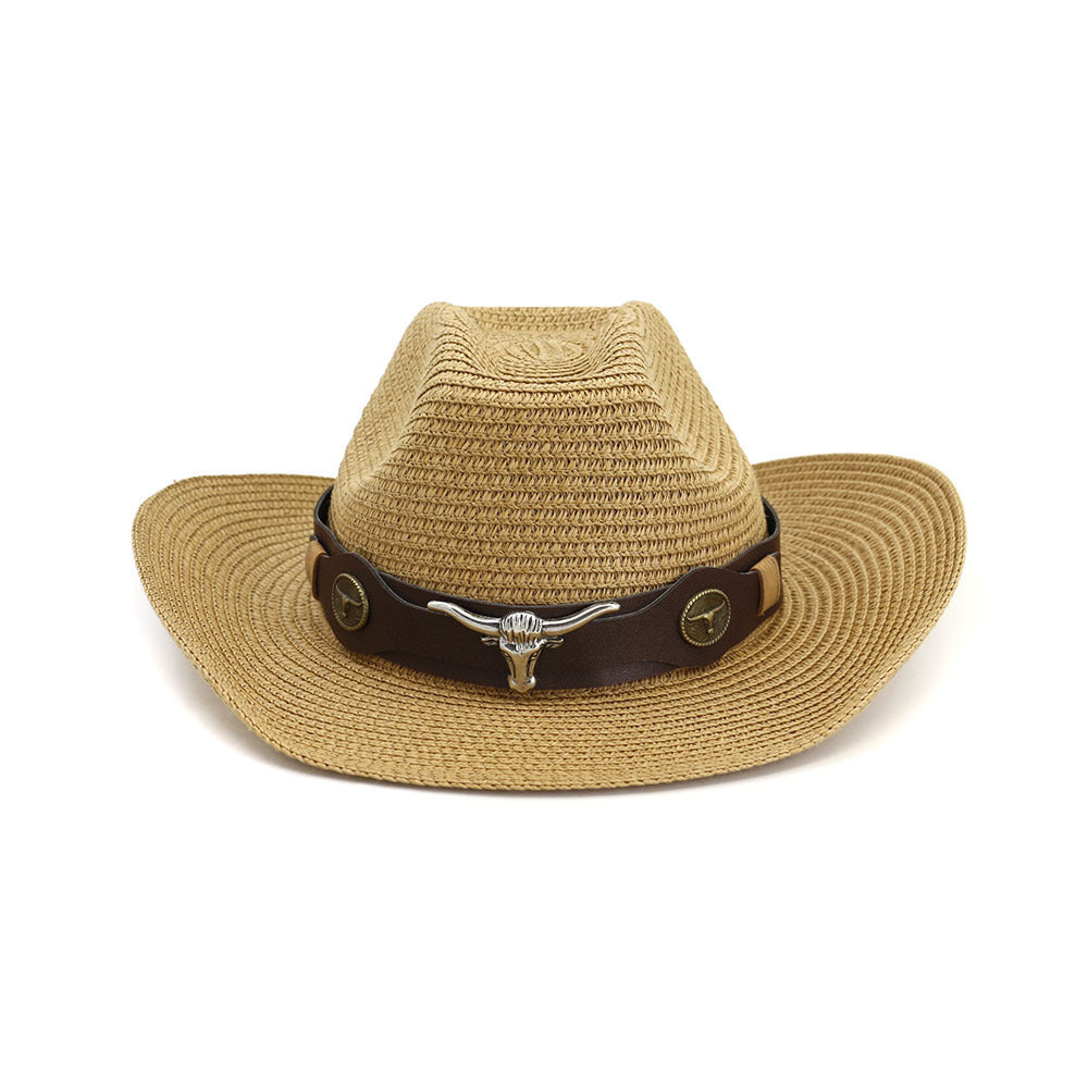 Western cowboy ethnic straw hat - Heritage cosmetics and beauty care