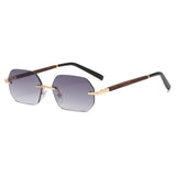 Fashion Frameless Polygonal Sunglasses - Heritage cosmetics and beauty care