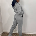 Women Sweatsuit Set 2 Piece Outfits Casual Hoodies Tops And Sweatpants Jogger Tracksuits Loose Trousers - Heritage cosmetics and beauty care