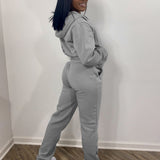 Women Sweatsuit Set 2 Piece Outfits Casual Hoodies Tops And Sweatpants Jogger Tracksuits Loose Trousers - Heritage cosmetics and beauty care