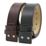 38cm No Buckle Men's Leather Belt