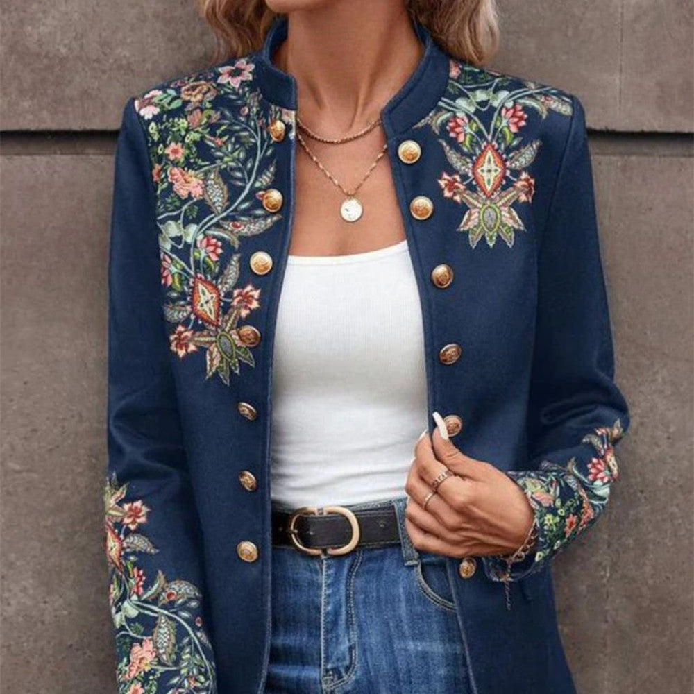 Printed Small Suit Jacket Women's Cross - Heritage cosmetics and beauty care