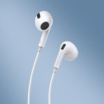 Encok Type C Lateral In-ear Wired Earphone C17 White Heritage cosmetics and beauty care