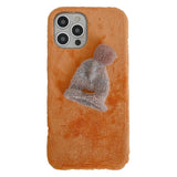 Autumn And Winter Plush Phone Case Candy Color Heritage cosmetics and beauty care