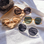 Personalized Round Frame Sunglasses Ins Trend Candy Color Big Frame Sunglasses - Heritage cosmetics and beauty care