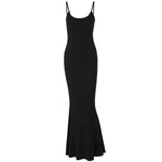 Spaghetti Strap Long Dress Women Sexy Slim Skinny Bodycon Party Club Suspender Casual Street Dresses Heritage cosmetics and beauty care