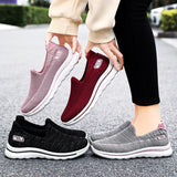 Women's Comfortable Breathable Middle-aged And Elderly Slip-on Sneakers - Heritage cosmetics and beauty care