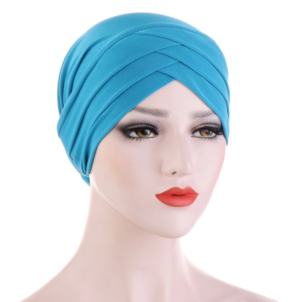 Three Crossed Indian Hats In Stretch Cloth Forehead - Heritage cosmetics and beauty care