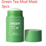 Cleansing Green Tea Mask Clay Stick Oil Control Anti-Acne Whitening Seaweed Mask Skin Care - Heritage cosmetics and beauty care