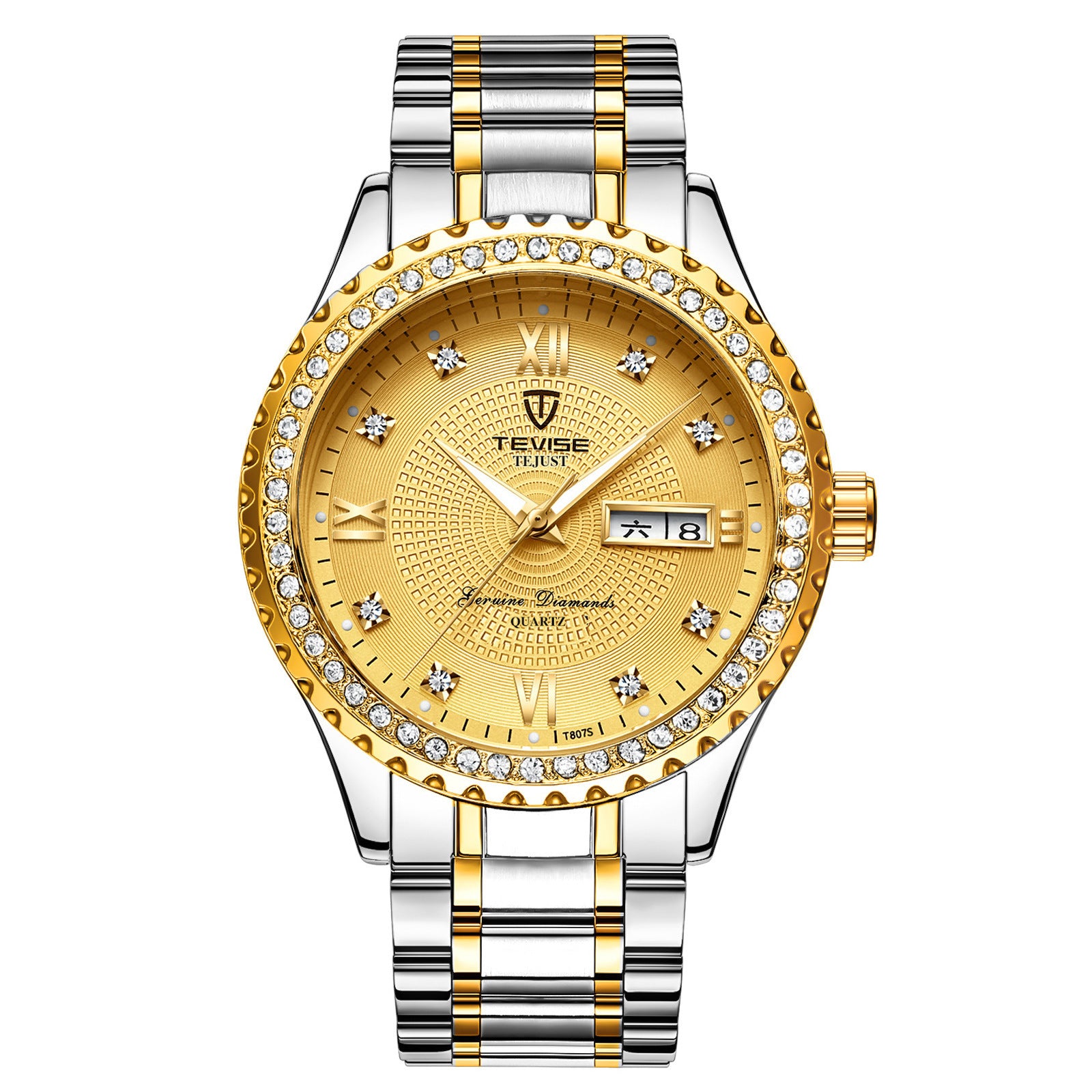 Couple Watches Quartz Gold Diamond Minimalist Wristwatches - Heritage cosmetics and beauty care