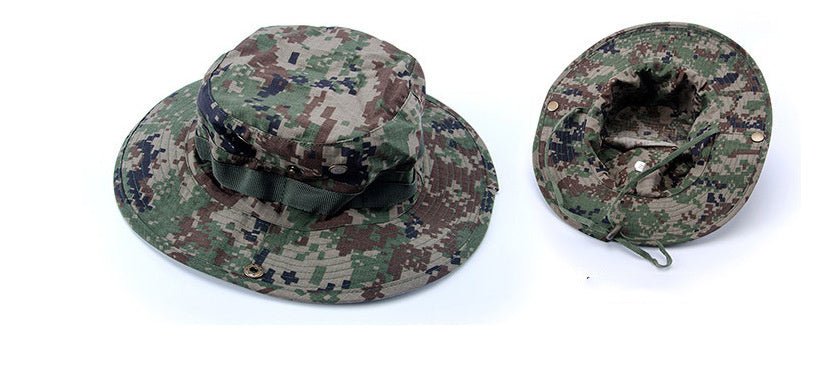 Camouflage Summer Fisherman Outdoor Sunscreen Hat - Heritage cosmetics and beauty care