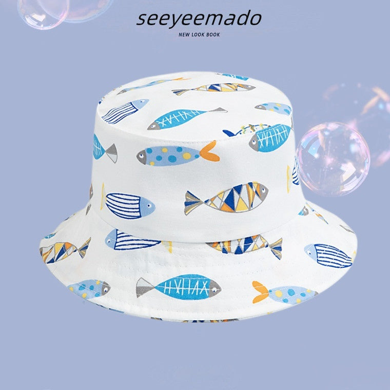 Male And Female Baby Adjustable Super Cute Sun-shade Fisherman Hat - Heritage cosmetics and beauty care