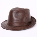 Men's And Women's Cowhide Hats With Big Eaves On The Street - Heritage cosmetics and beauty care