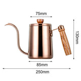 Thickened 304 Stainless Steel Wooden Handle Hand Brew Coffee Maker Heritage cosmetics and beauty care