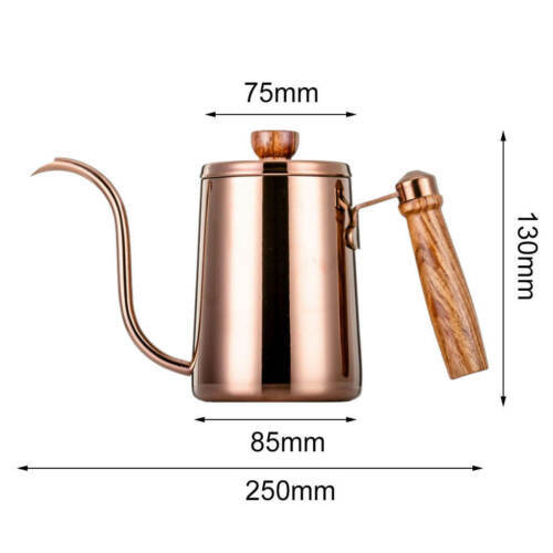 Thickened 304 Stainless Steel Wooden Handle Hand Brew Coffee Maker Heritage cosmetics and beauty care