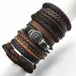 Fashion Bracelets 10pcs Set Wrap Woven Fashion Handmade Men - Heritage cosmetics and beauty care