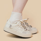 Casual Women's White Low-top Sneakers - Heritage cosmetics and beauty care