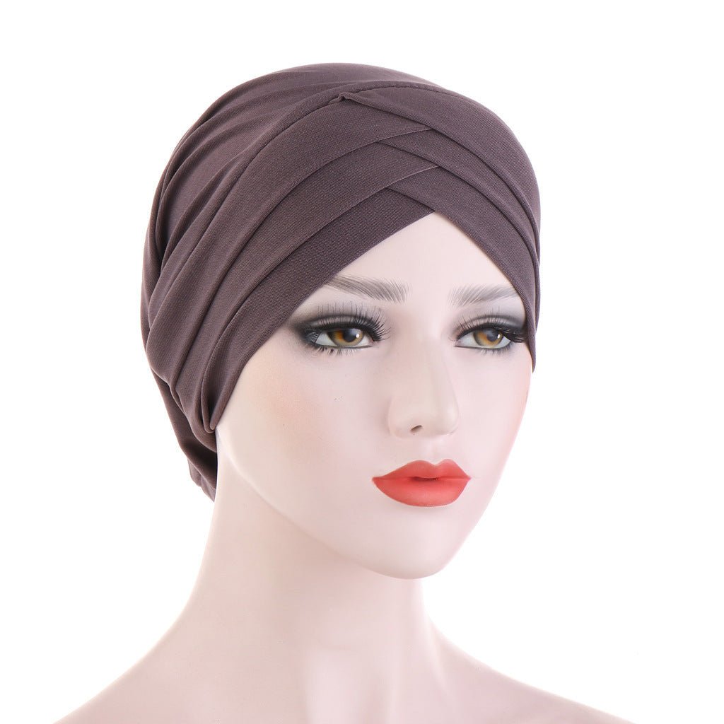 Three Crossed Indian Hats In Stretch Cloth Forehead - Heritage cosmetics and beauty care